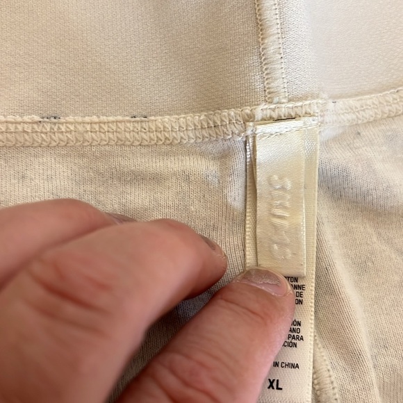 SKIMS POINTELLE CREAM COTTON LEGGINGS XL - Picture 9 of 16